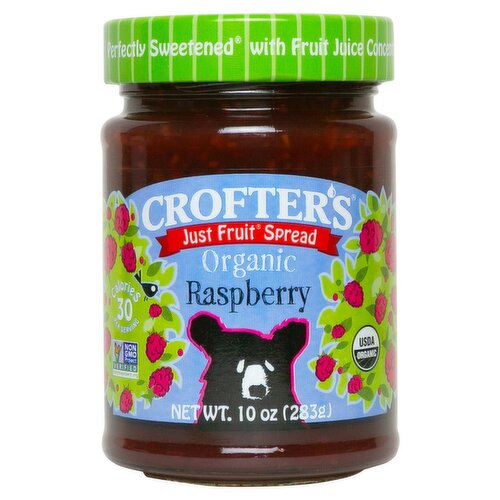 Crofter's Just Fruit Organic Raspberry Spread, 10 oz