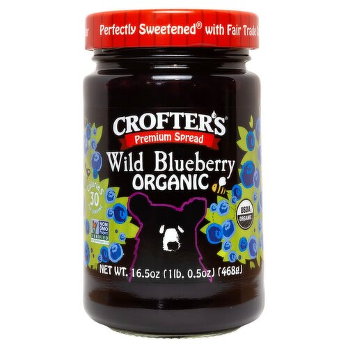 Crofter's Organic Wild Blueberry Premium Spread, 16.5 oz