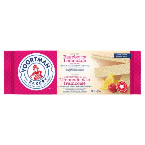 Voortman Bakery Raspberry Lemonade Wafers Limited Edition, 10.6 oz