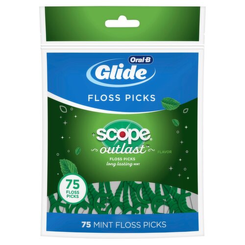 Oral-B Glide Scope Outlast Flavor Floss Picks, 75 count