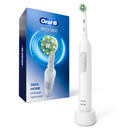 Oral-B Pro 1000 White Rechargeable Toothbrush