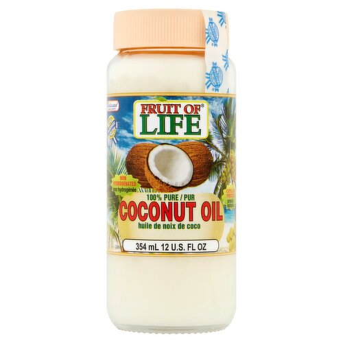 Fruit of Life 100% Pure Coconut Oil, 12 fl oz