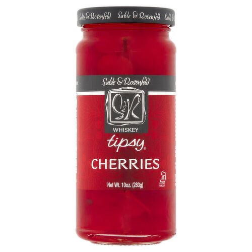 Sable & Rosenfeld Whiskey Tipsy Cherries, 10 oz