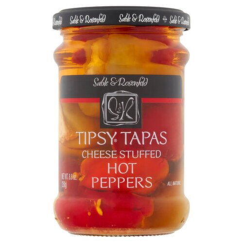 Sable & Rosenfeld Tipsy Tapas Cheese Stuffed Hot Peppers, 8.8 oz