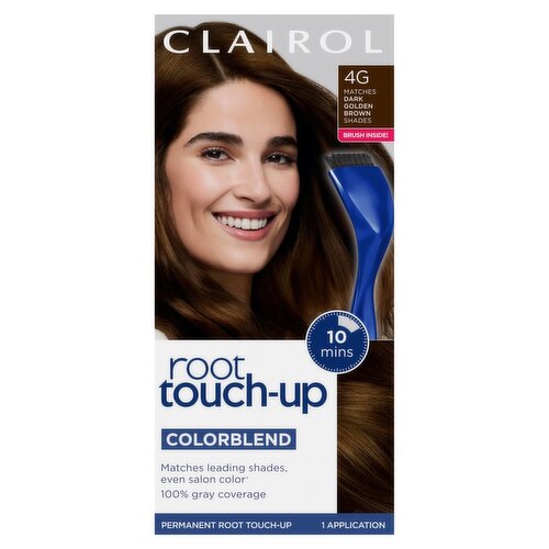 Clairol Root Touch-Up 4G Matches Dark Golden Brown Shades Permanent Haircolor, 1 application