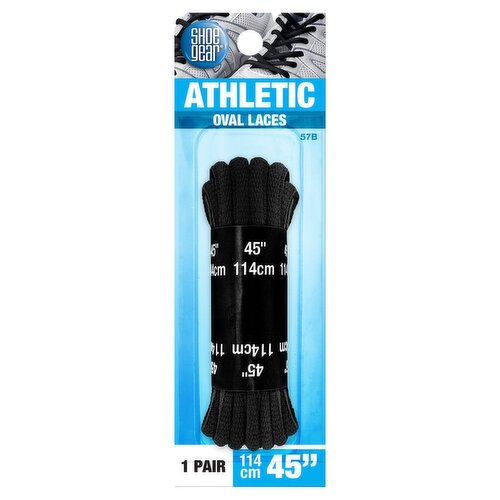 Shoe Gear 45" Athletic Oval Laces, 1 pair