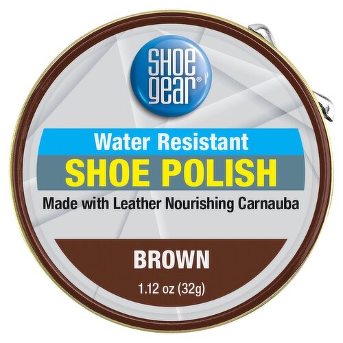 Shoe Gear Brown Water Resistant Shoe Polish, 1.12 oz