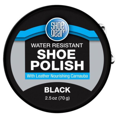 Shoe Gear Black Water Resistant Shoe Polish, 2.5 oz