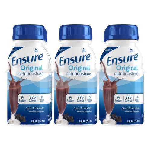 Ensure Original Dark Chocolate Nutrition Shake, 8 fl oz