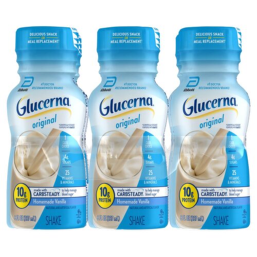 Glucerna Original Homemade Vanilla Shake, 8 fl oz