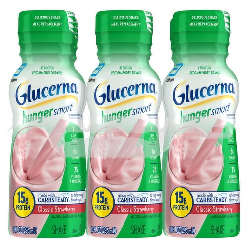 Glucerna Hunger Smart Creamy Strawberry Shake, 10 fl oz