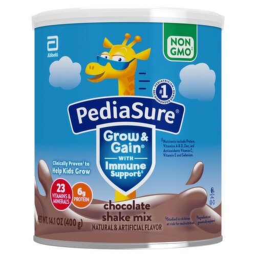 PediaSure Grow & Gain Chocolate Shake Mix, 14.1 oz