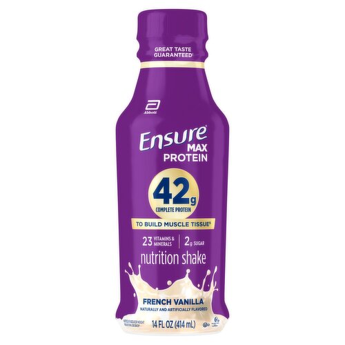Ensure Max Protein 42g Complete Protein French Vanilla Nutrition Shake, 14 fl oz