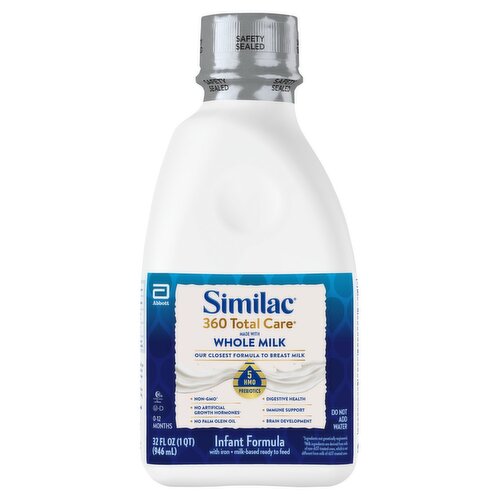 Similac 360 Total Care Infant Formula with Iron, 0-12 Months, 32 fl oz