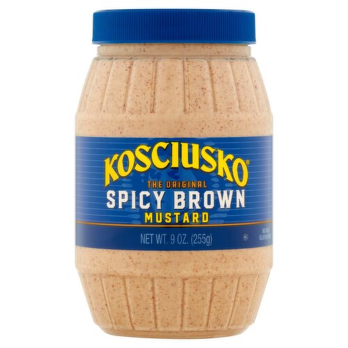 Kosciusko Spicy Brown Mustard, 9 oz