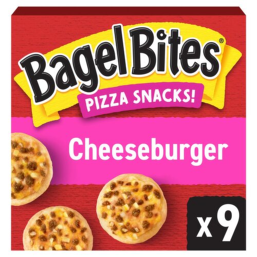 Bagel Bites Cheeseburger Pizza Snacks!, 9 count, 6.9 oz