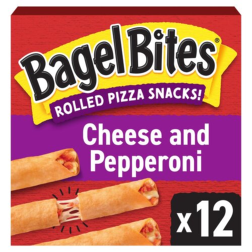Bagel Bites Cheese and Pepperoni Rolled Pizza Snacks!, 12 count, 16.7 oz