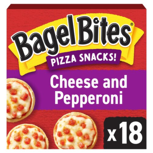 Bagel Bites Cheese & Pepperoni Pizza Snacks! Family Size!, 18 count, 14 oz