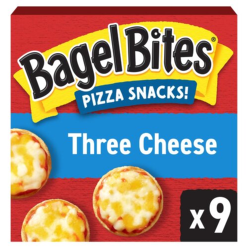 Bagel Bites Three Cheese Pizza Snacks!, 9 count, 7 oz