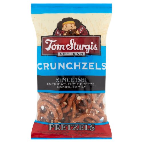 Tom Sturgis Crunchzels Pretzels, 9 oz