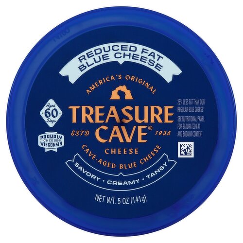 Treasure Cave Reduced Fat Blue Cheese, 5 oz