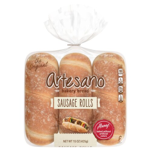 Artesano The Original Sausage Rolls, 15 oz, 6 count