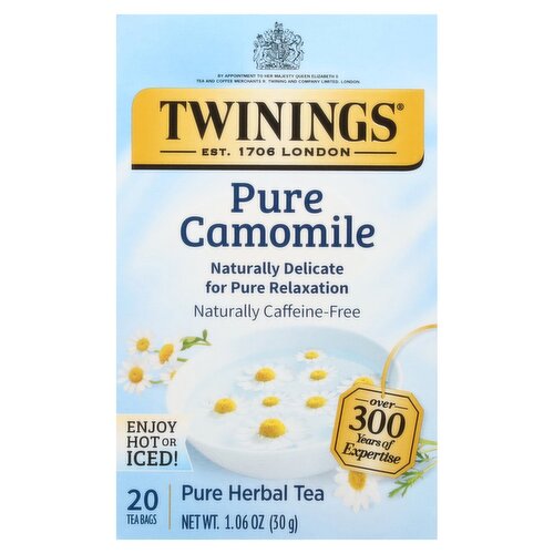 Twinings Pure Camomile Herbal Tea Bags, 20 count, 1.06 oz