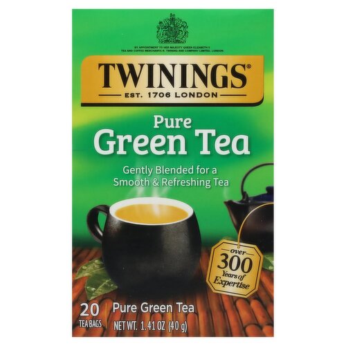 Twinings Pure Green Tea Bags, 20 count, 1.41 oz