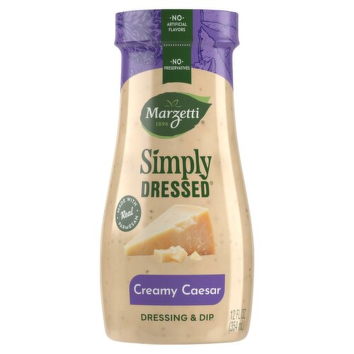 Marzetti Simply Dressed Creamy Caesar Dressing & Dip, 12 fl oz