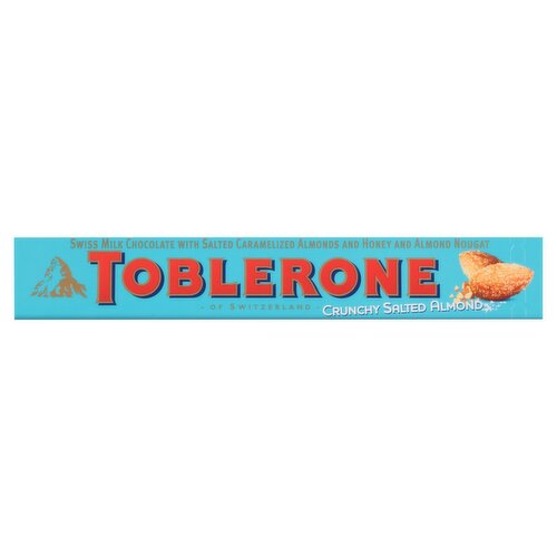 Toblerone Crunchy Salted Almond Chocolate, 3.52 oz