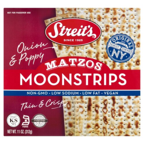 Streit's Moonstrips Matzos, 11 oz