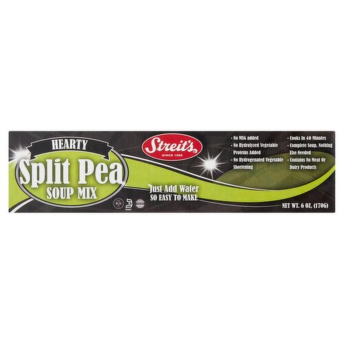 Streit's Hearty Split Pea Soup Mix, 6 oz