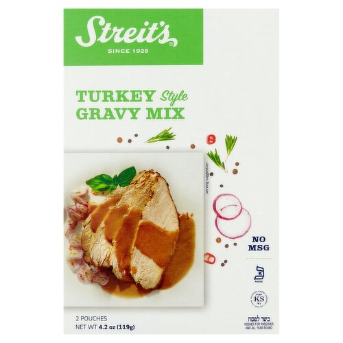 Streits Turkey Style Gravy Mix, 2 count, 4.2 oz