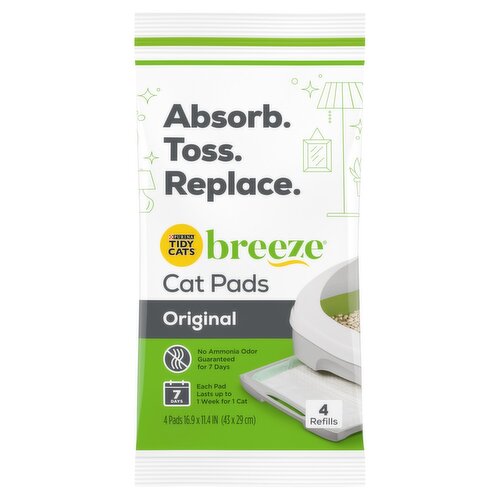 Purina Tidy Cats Breeze Original Cat Pads, 4 count