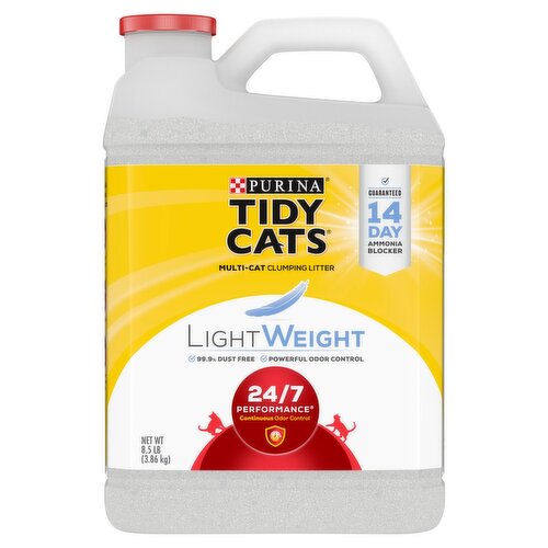 Purina Tidy Cats LightWeight 24/7 Performance Multi-Cat Clumping Litter, 8.5 lb