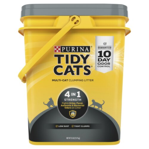 Purina Tidy Cats 4-in-1 Strength Clumping Litter for Multiple Cats, 35 lb