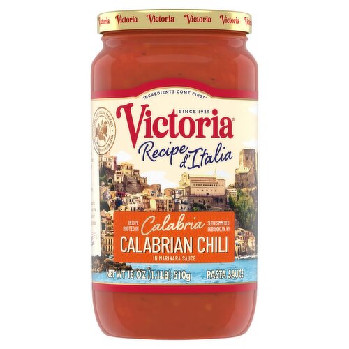 Victoria Calabrian Chili in Marinara Pasta Sauce, 18 oz