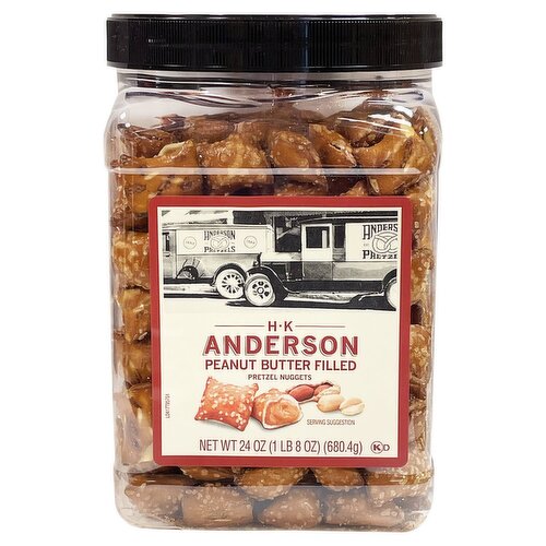 H.K. Anderson Peanut Butter Filled Pretzel Nuggets, 24 oz