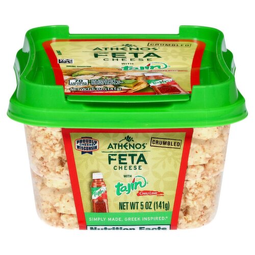 Athenos Feta Cheese with Tajin Chili Lime Seasoned, 5 oz