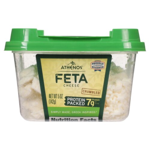 Athenos Crumbled Feta Cheese, 5 oz