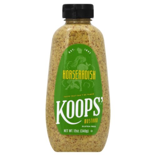 Koops' Horseradish Mustard, 12 oz