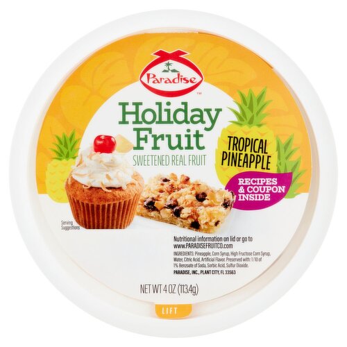 Paradise Holiday Fruit Tropical Pineapple, 4 oz