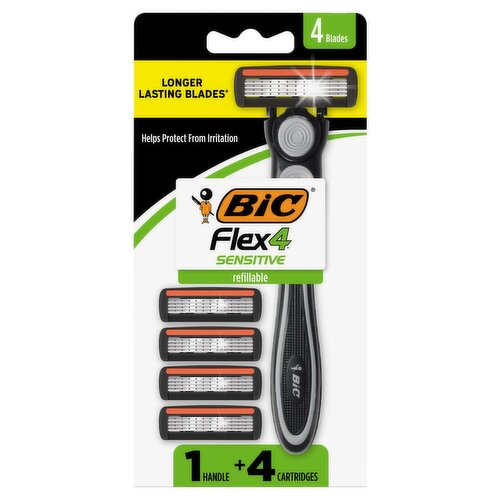 Bic Flex 4 Sensitive Handle and Cartridges