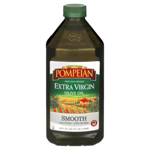 Pompeian Smooth Extra Virgin Olive Oil, 68 fl oz