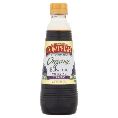 Pompeian Organic Balsamic Vinegar of Modena, 16 fl oz