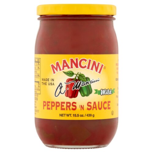 Mancini Mild Peppers 'n Sauce, 15.5 oz 