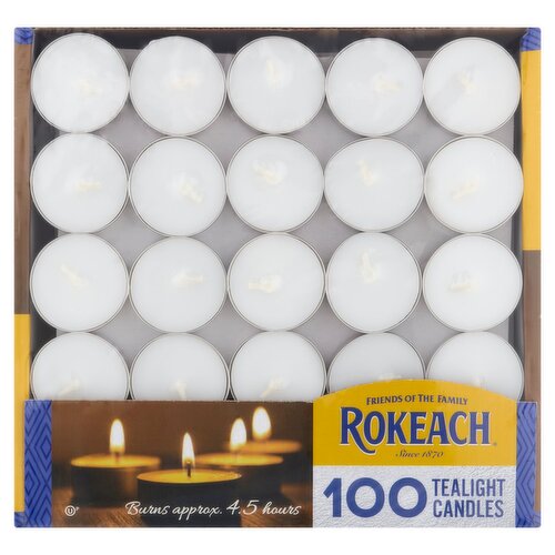Rokeach Tealight Candles, 100 count