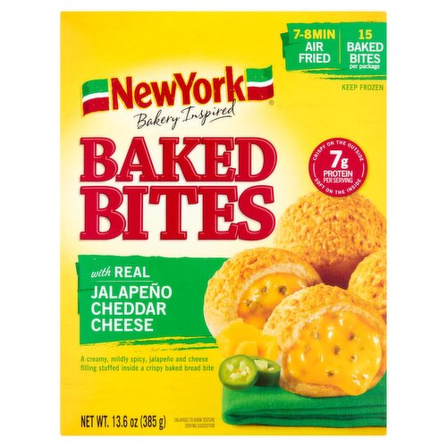 NewYork Bakery Baked Bites with Real Jalapeño Cheddar Cheese, 15 count, 13.6 oz