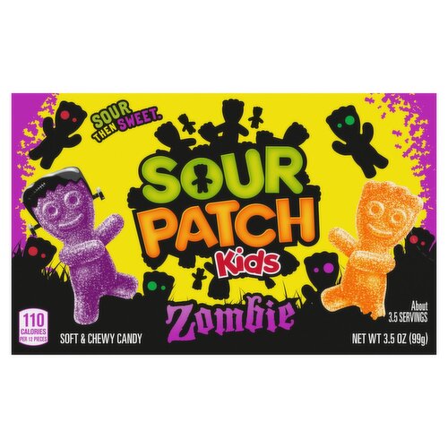 Sour Patch Kids Zombie Soft & Chewy Candy, 3.5 oz