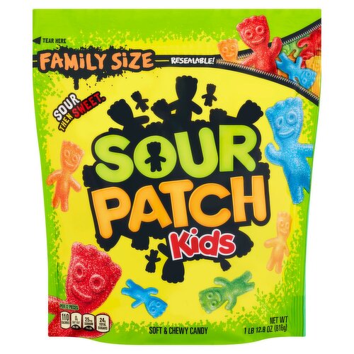 Sour Patch Kids Soft & Chewy Candy Family Size, 1 lb 12.8 oz